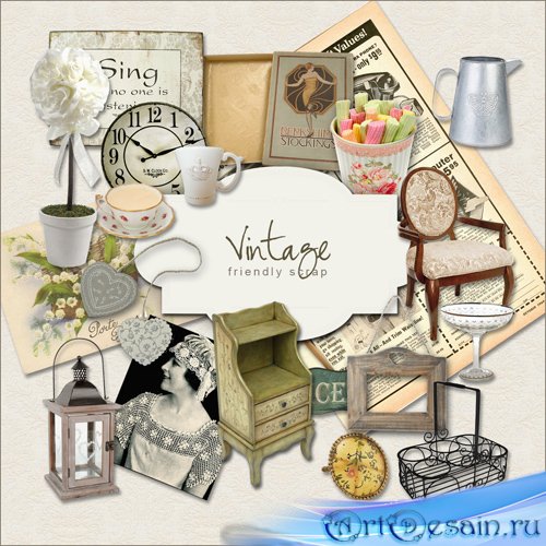 Scrap-kit - Vintage Subjects