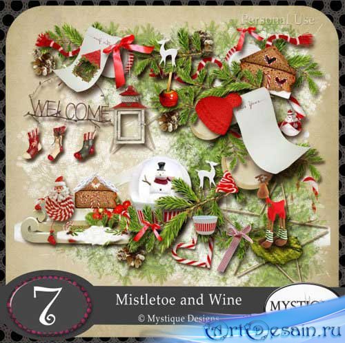   - -   . Scrap - Mistletoe and Wi ...