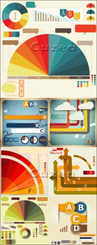   -   / Set of Infographic design vector e ...