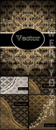       / Vintage vector background wit ...