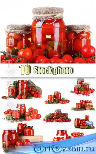  ,   / Canned tomatoes - Raster clipart