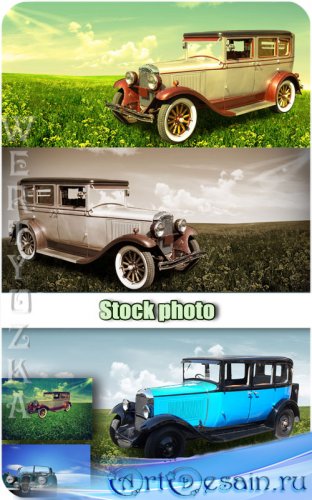   / Retro cars - Raster clipart